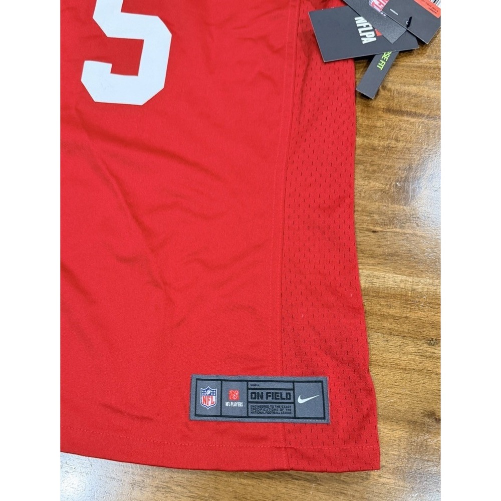 Trey Lance #5 San Francisco 49ers NIKE Football Jersey Women's Size Large NWT - Picture 3 of 10